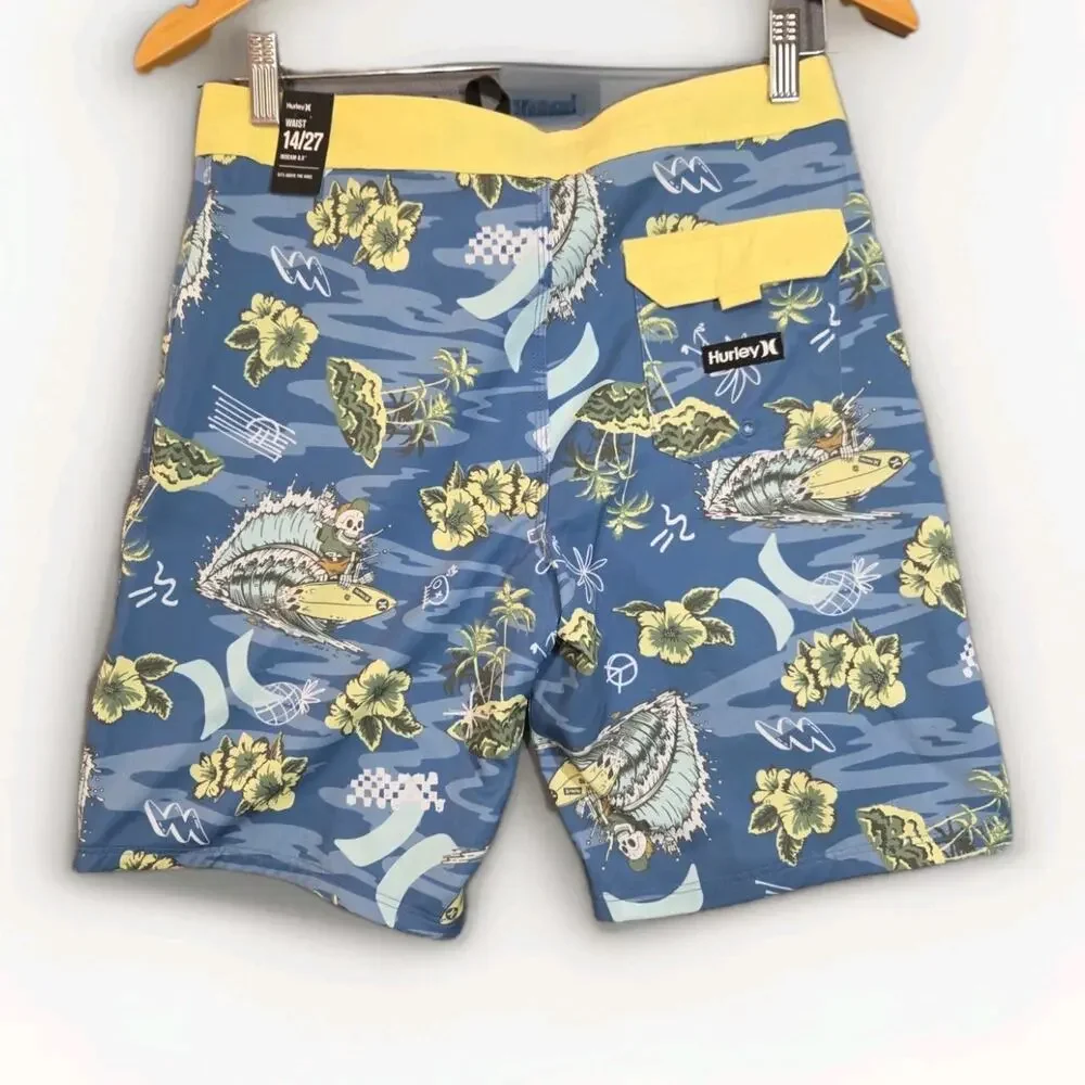HURLEY BOYS SWIM TRUNKS XL 14/27 8.5